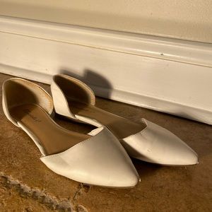 White flats with stains